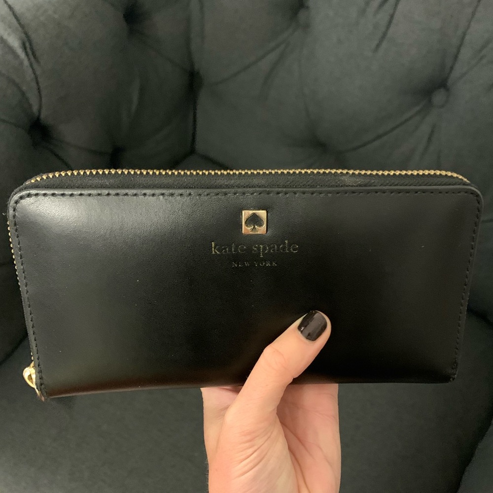 Black Kate Spade Leather Wallet